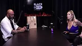 Hey, Julia Fontanelli shows boobs after stressing over anal scene on Sheer Red