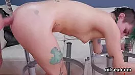 nasty teen brought to anal loony bin for bizarre painful bdsm treatment