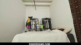 smoking hot step-sis gets fucked by her creepy bro