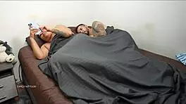 It wasn't a good idea to share my bed with my stepbrother, leading to rough fucking and creampie