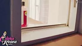 You watch your hot neighbour showering, what do you see?