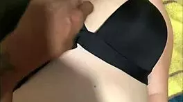 pregnant teen feels so excited teasing with her bouncing big tits in compilation