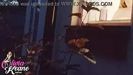 You watch your hot neighbour showering, what do you see?