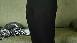 Hazel Ash In Photoshoot With Shiny Button Down