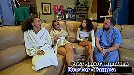 aria nicole undergoes her yearly physical with dr tampa in florida backstage setting