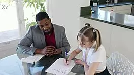 Cock-Hungry Teen Coco Lovecock Tempts Tutor Into BBC Slamming