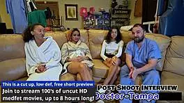 aria nicole undergoes her yearly physical with dr tampa in florida backstage setting