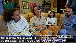 aria nicole undergoes her yearly physical with dr tampa in florida backstage setting