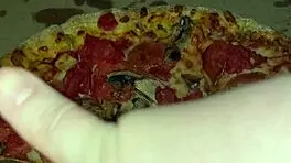 female masturbates on pizza in los angeles