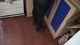 real stepmother shows hairy pussy to horny stepson after he keeps begging