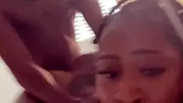 sexy busty ebony marrijanee gets oiled and fucked doggy style by her neighbor