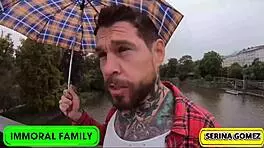 Dean and Dan team up for a wild double vaginal pounding on petite Serina Gomez in Prague. They make her moan in ecstasy.