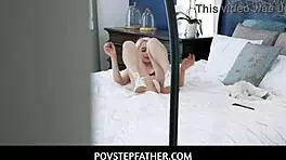 Pov stepfather exorcises teen stepdaughter's orgasm with deepthroat and sex.