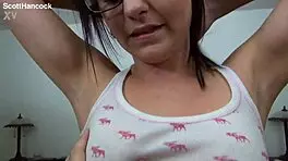 Brooklyn daniels cute coed pov blowjob and huge cum facial