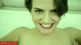 Beautiful Tattooed Star with Natural Tits