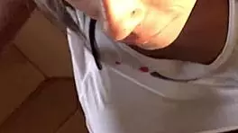 is a blowjob from skinny petite candie cross the best way to start your early morning pov?