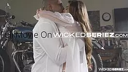 Horny teen 18+ gets railed after sucking stepdads cock in hd.