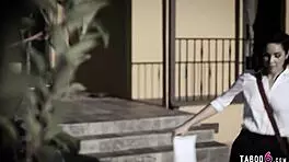 I watch the babysitter handle that huge cock with care