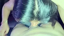 Colombian Cutie Gags on Deepthroat with Cum-Filled Mouth