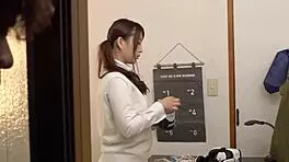 Japanese Babe's Throat Fucked Forcefully, Orgasms Multiple Times