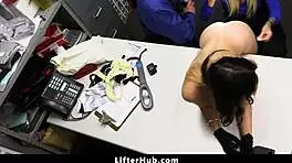 Teen in burglar costume gets punished and pleasured by two security guards - lifterhub