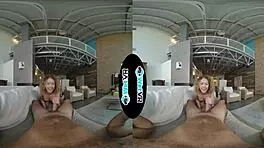 wetvr allie addison fucks horny landlord to pay rent in vr, taking that big cock