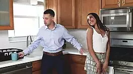 stepbrother and stepsister seduce each other in anal masturbation scene