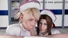 Final fantasy girls blowjob compilation with big tits