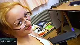 Blonde Girl With Glasses Reveals Her Slutty Side Through Intense Doggystyle Fucking And Pussy Licking