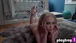 this stunning blonde teen 18+ looked amazing while posing hot and naked