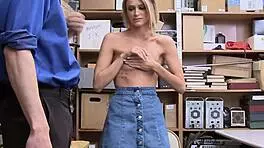 Cute horny thief doesn't want to go in rough sex roleplay