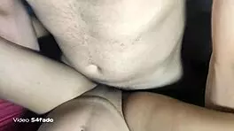 My hot girlfriend is giving it to my friend's big cock backstage, but I messed up