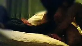 damn, sexy wife in red lingerie seduces for secret sex! riding hard for more!