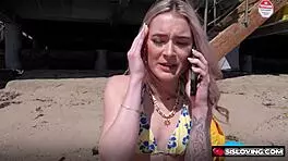 omg 😈 thea summers grabs that big cock and rubs it hard to say thanks!