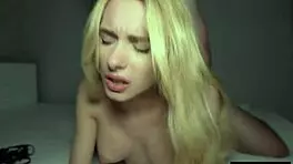 Blonde College Babe Takes Passionate Rough Sex with Monster Cock!