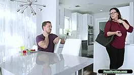 small tits teen 18+ gives footjob to hung guy