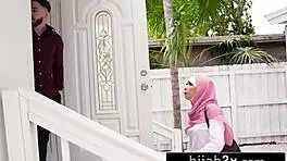 young muslim beauty with small tits starts seducing her teacher into intense cowgirl riding