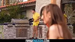 Four horny teens bang in wild group orgy with doggystyle and cowgirl riding