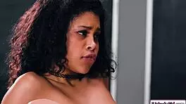 Ebony Teen Licks Big Tits Milf Teacher's Ass In Interracial Lesbian Oral Encounter With Rimming