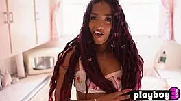 Petite ebony milf addis fouche boldly flaunts perfect ass in sexy lingerie poses.