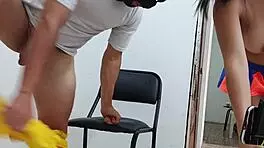 with my horny neighbor, she loves getting fucked