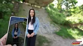 yo, german scout picks up fit teen viks angel for hard fuck and facial 😈