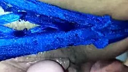 Hey, she just pulls my panty aside and fucks my big ass so richly as this curvy colombian babe rides dildo in homemade action