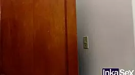 morena colombiana folla con desconocido de tinder en outdoor