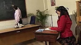 Student Tanya Cox Fucks Her Teacher In Lingerie