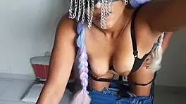 Intense Standing Sex Against The Wall With A Cute Mexican Brunette.