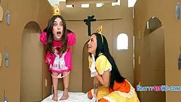 可爱骚妹万圣节继家庭三人行教他后庭