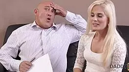 hey old man, i caught you cumming in that blonde teen 18+'s mouth after fucking her cowgirl style