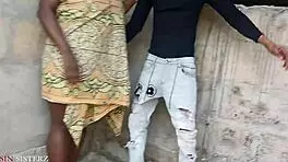 chubby ebony bbw fucks stepson with big black cock in building