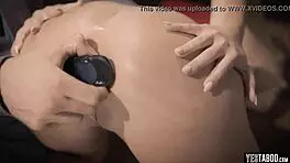 I'm getting my tight blonde ass gaped wide in this rough anal session with my horny professor